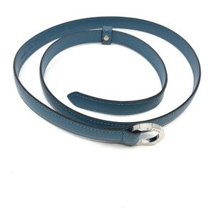 Coach Blue Thin Leather‎ Belt Size M